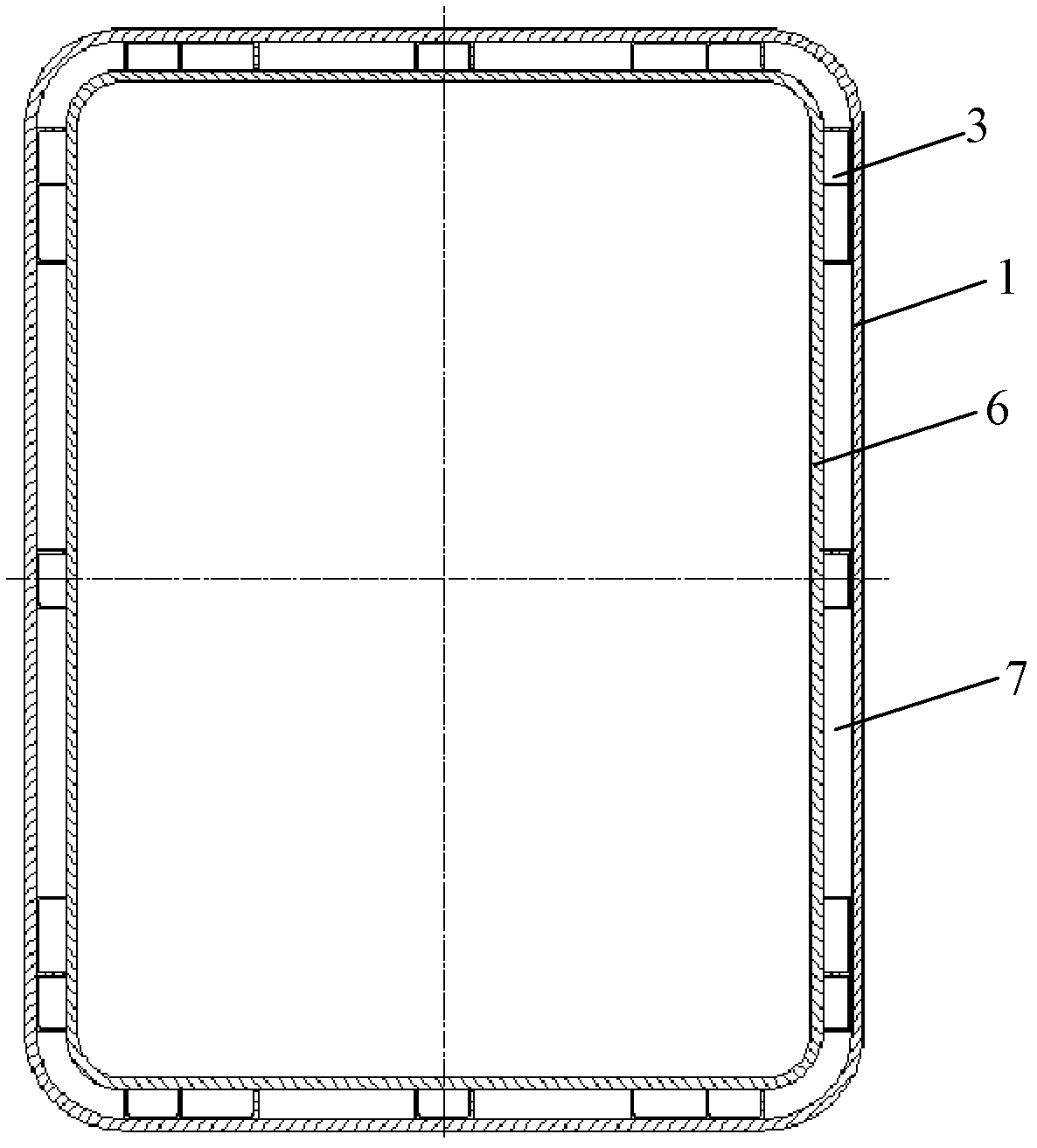 Anti-explosion and heat-insulating structure of mine rescue capsule