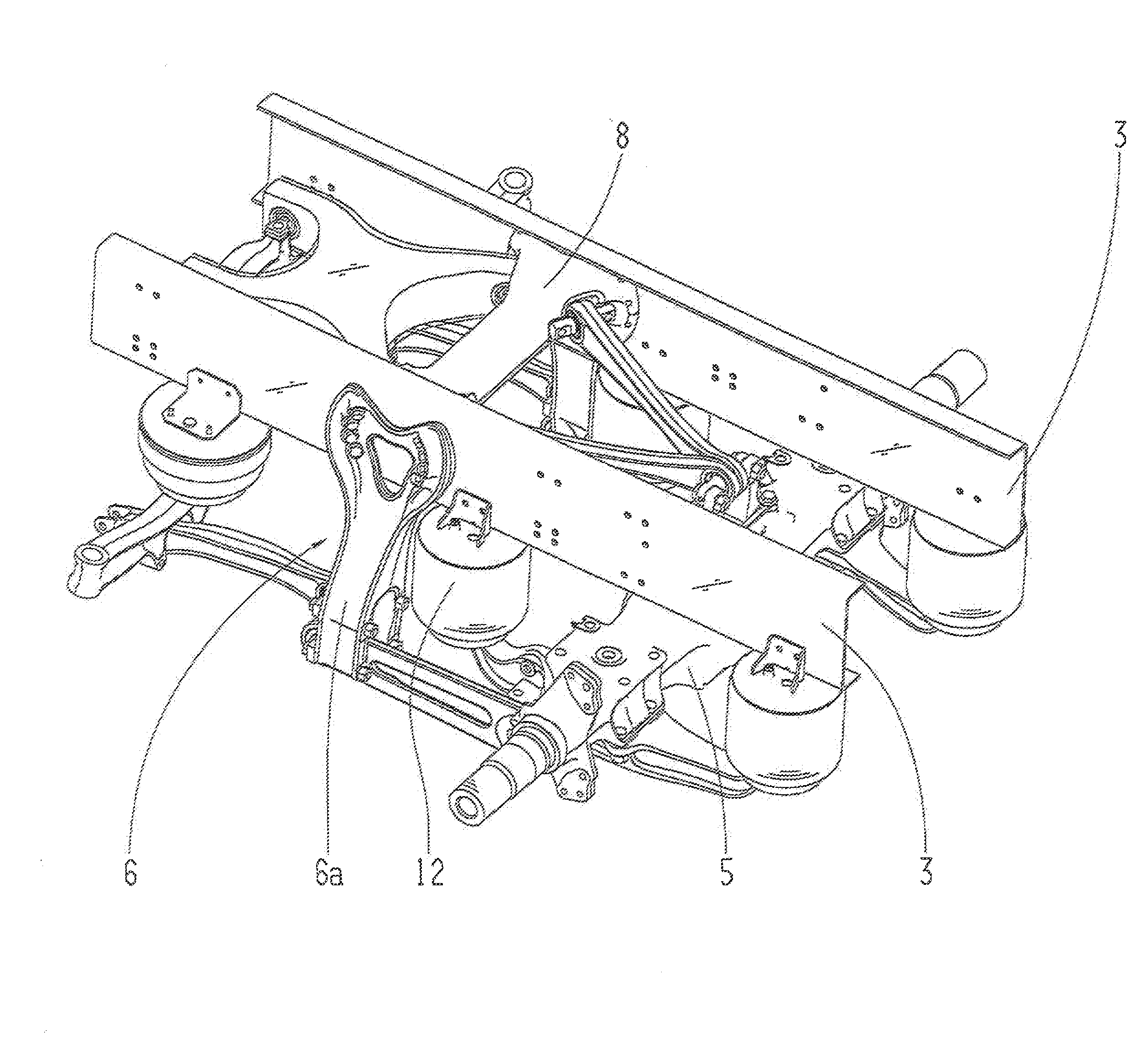 Motor vehicle with a vehicle frame