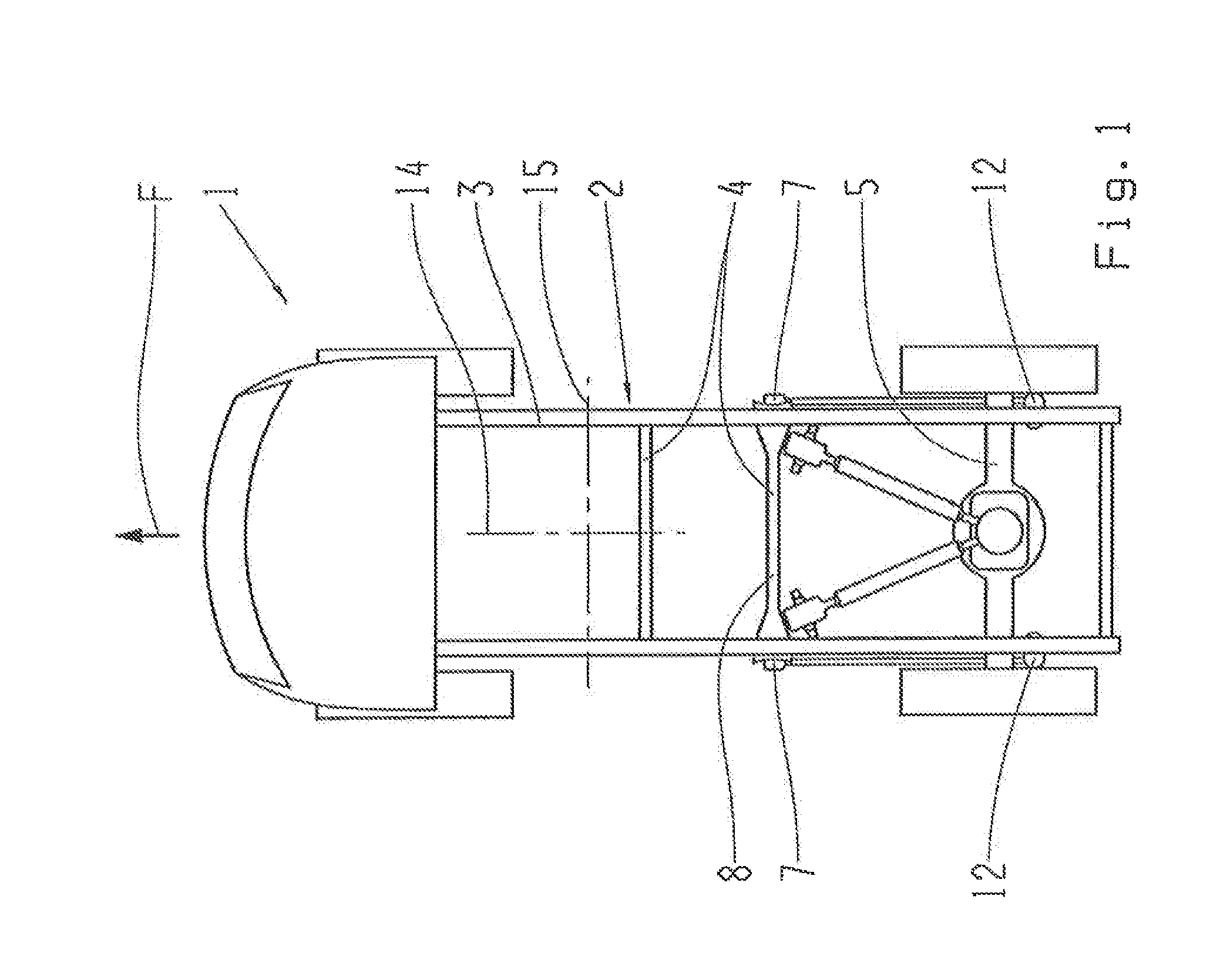 Motor vehicle with a vehicle frame