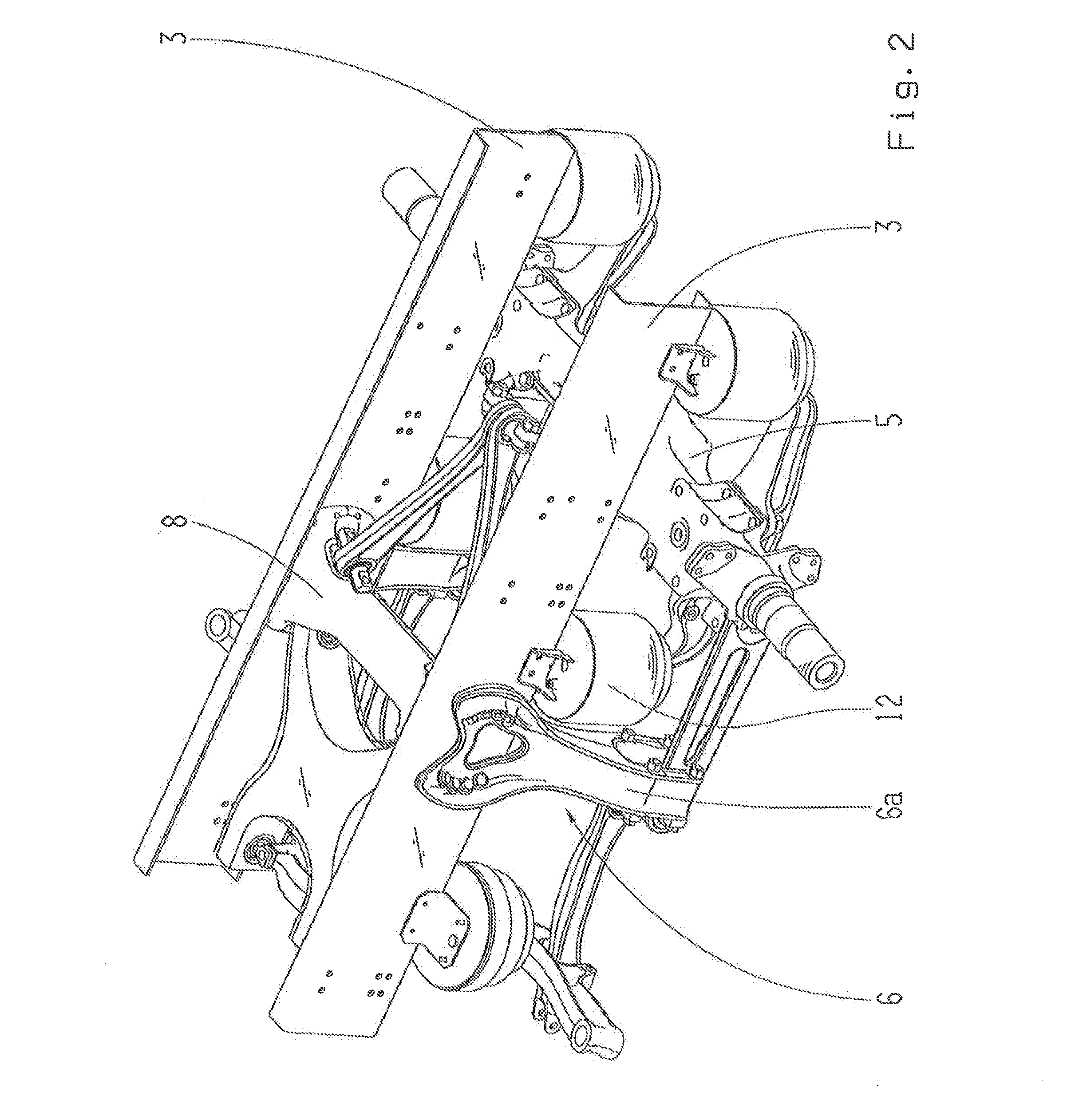 Motor vehicle with a vehicle frame
