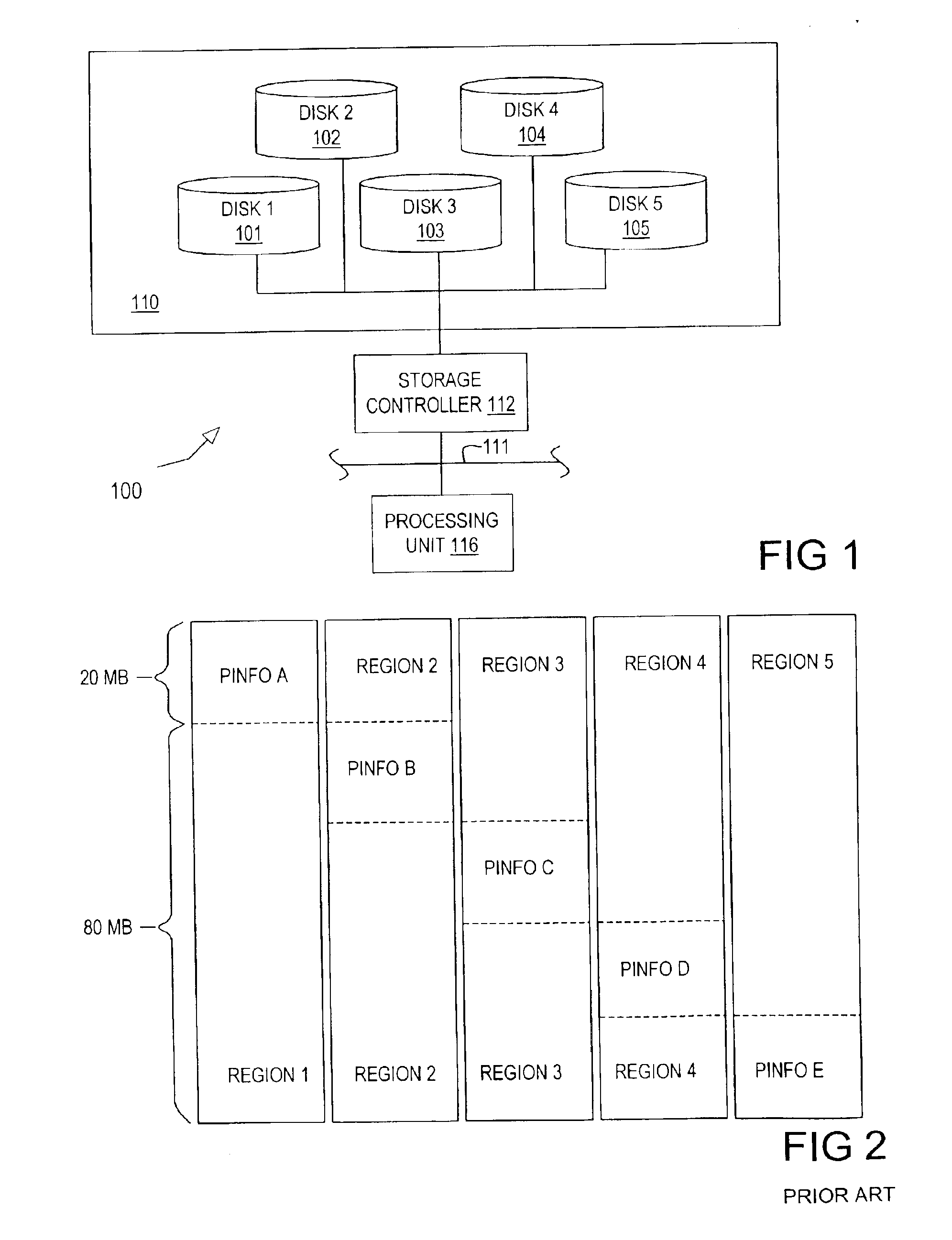 Multiple disk data storage system for reducing power consumption