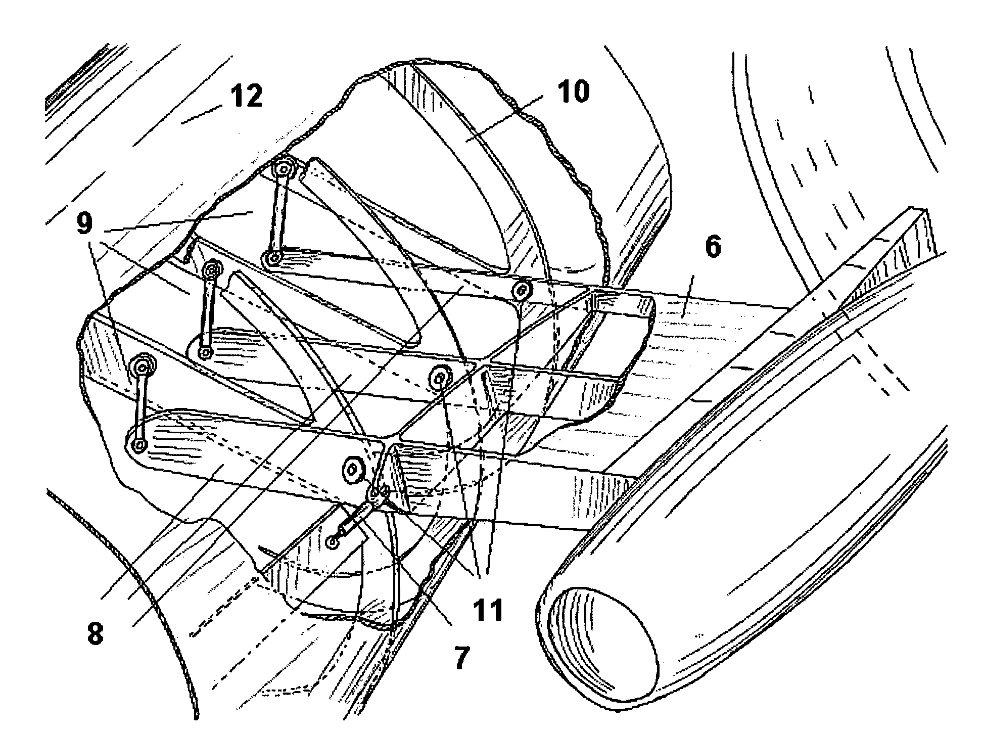 Arrangement for mounting an engine on the airframe of an aircraft