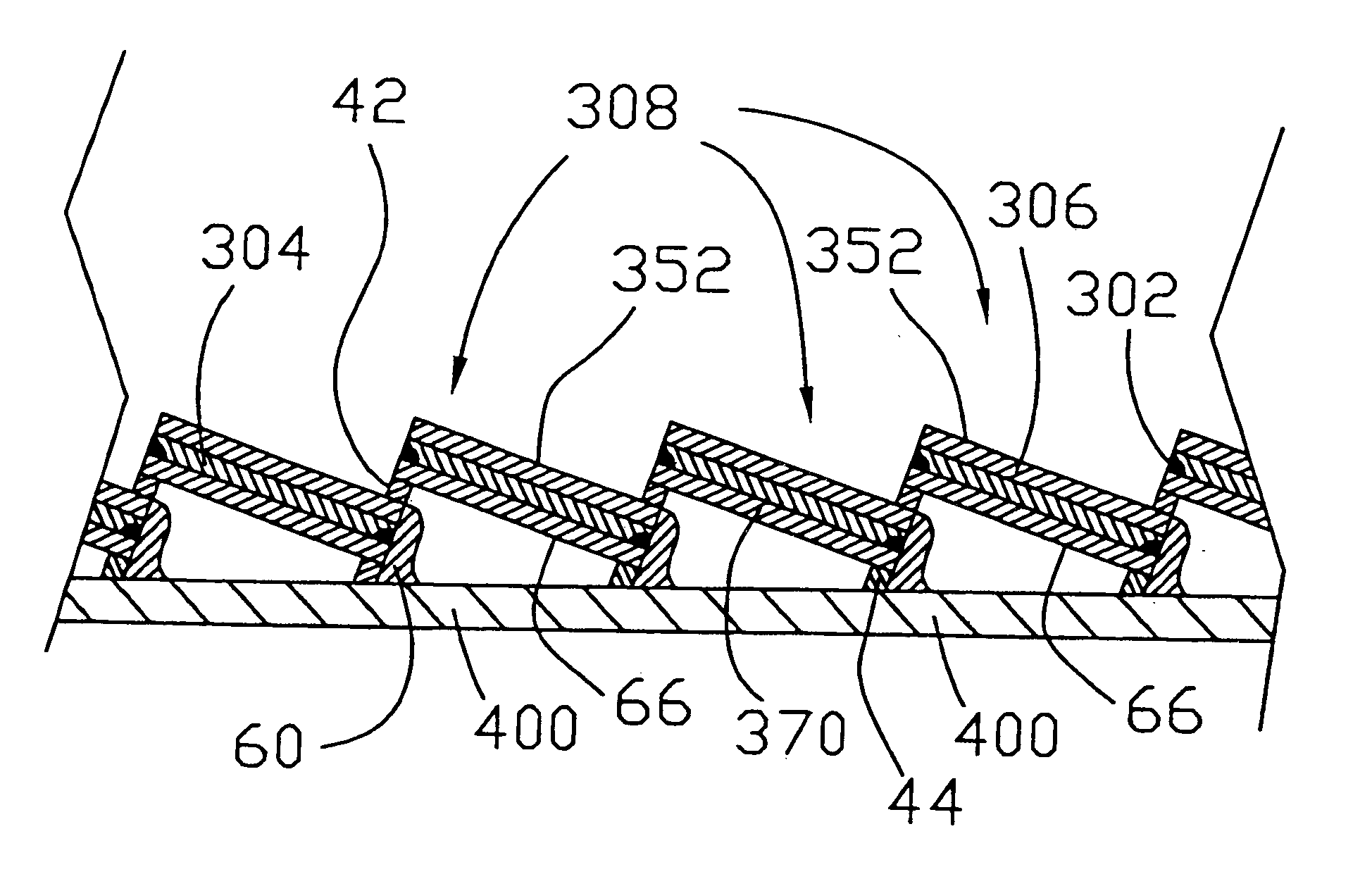 Substrate and collector grid structures for integrated series connected photovoltaic arrays and process of manufacture of such arrays