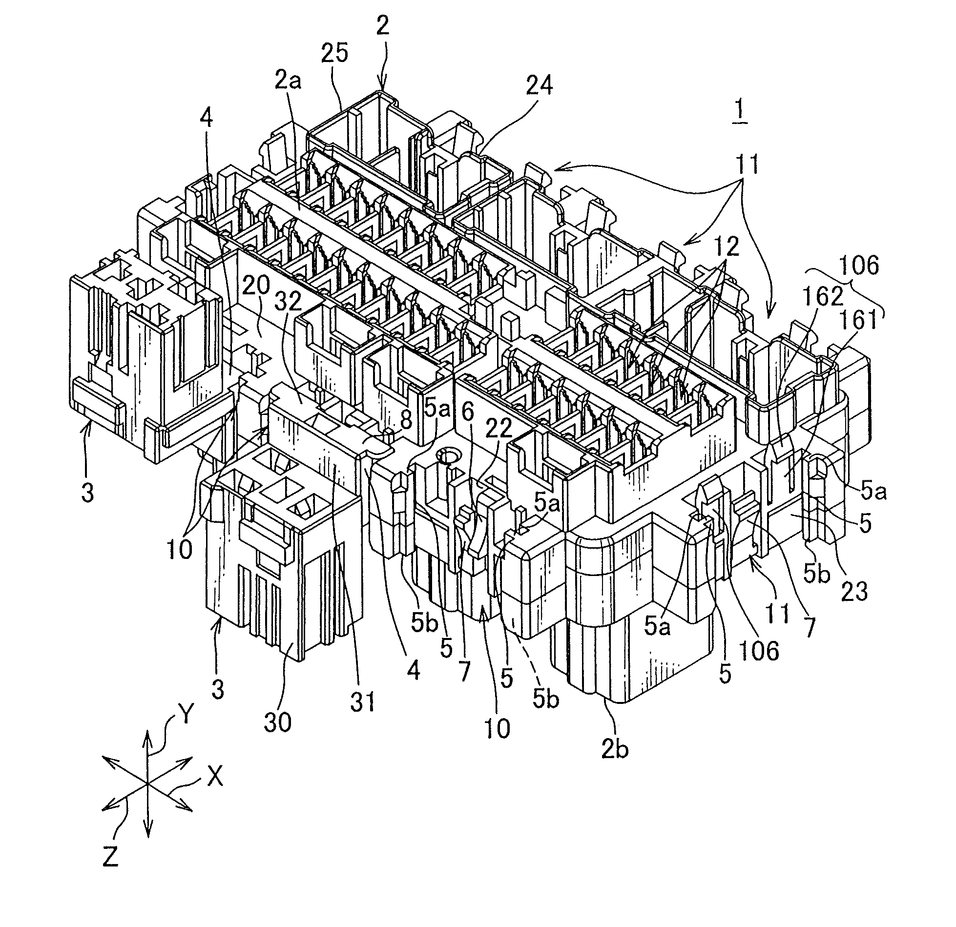Attachment structure for attachment of component to article and electric junction box having thereof