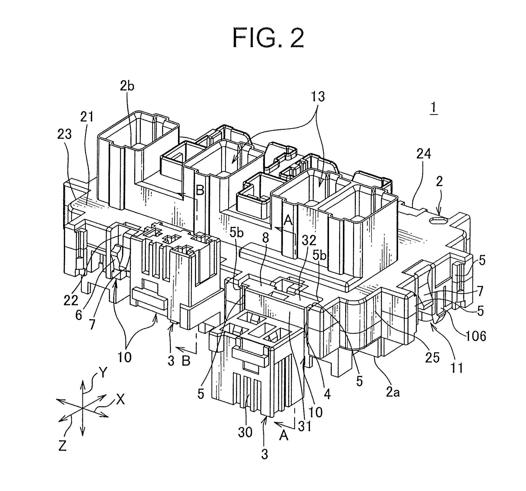 Attachment structure for attachment of component to article and electric junction box having thereof