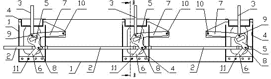 Transmission mechanism used for outdoor high-voltage vacuum switch