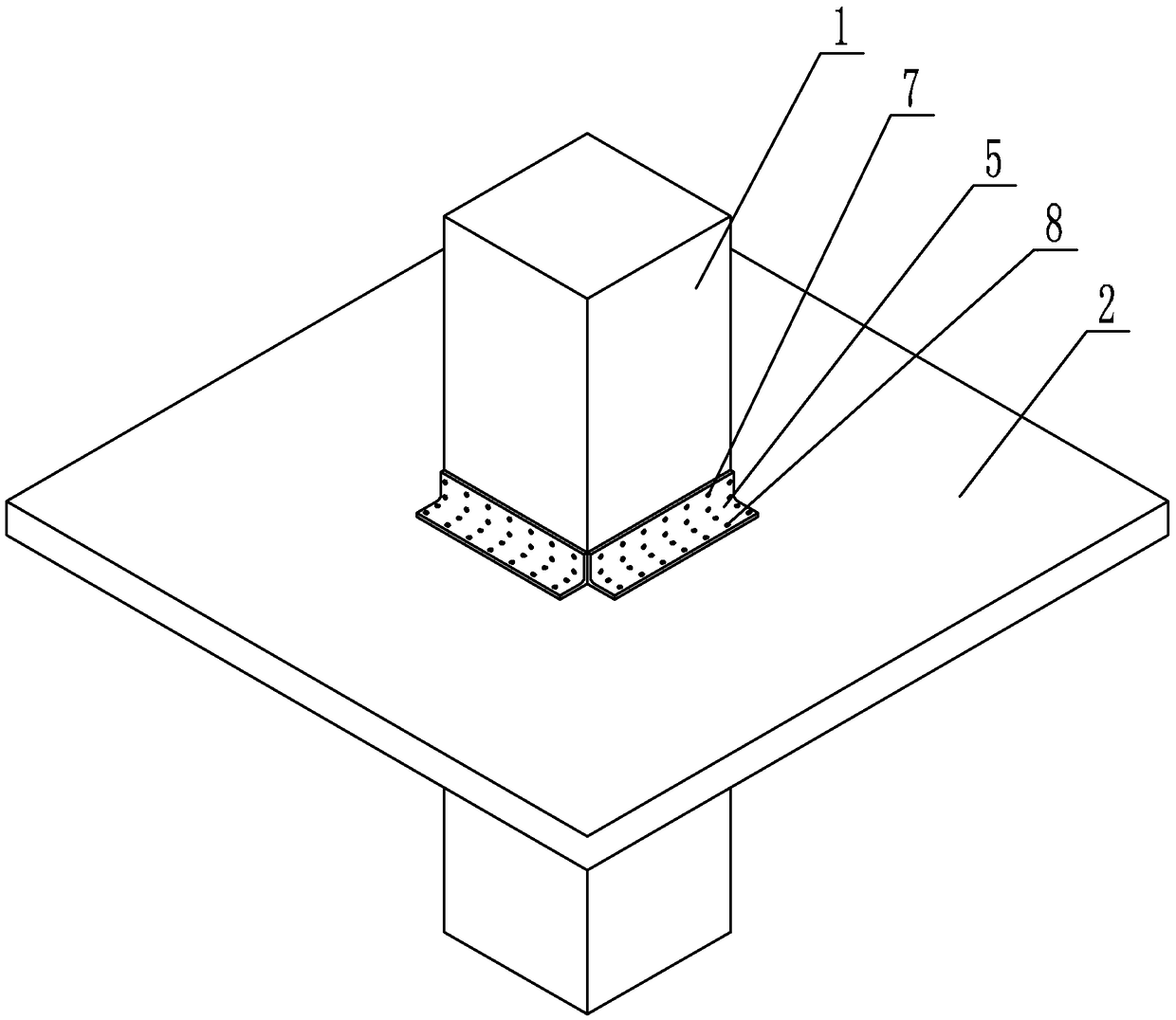 A prefabricated concrete slab-column node and its connection method