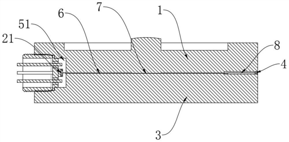 Hydraulic conduction type mass sensor based on MEMS (Micro Electro Mechanical System) core body and manufacturing process thereof