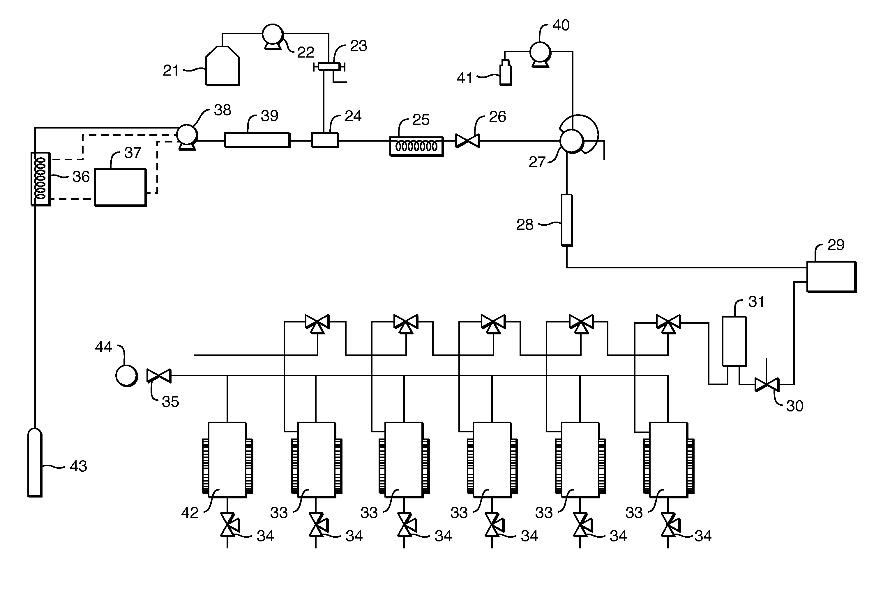 High pressure flash chromatography