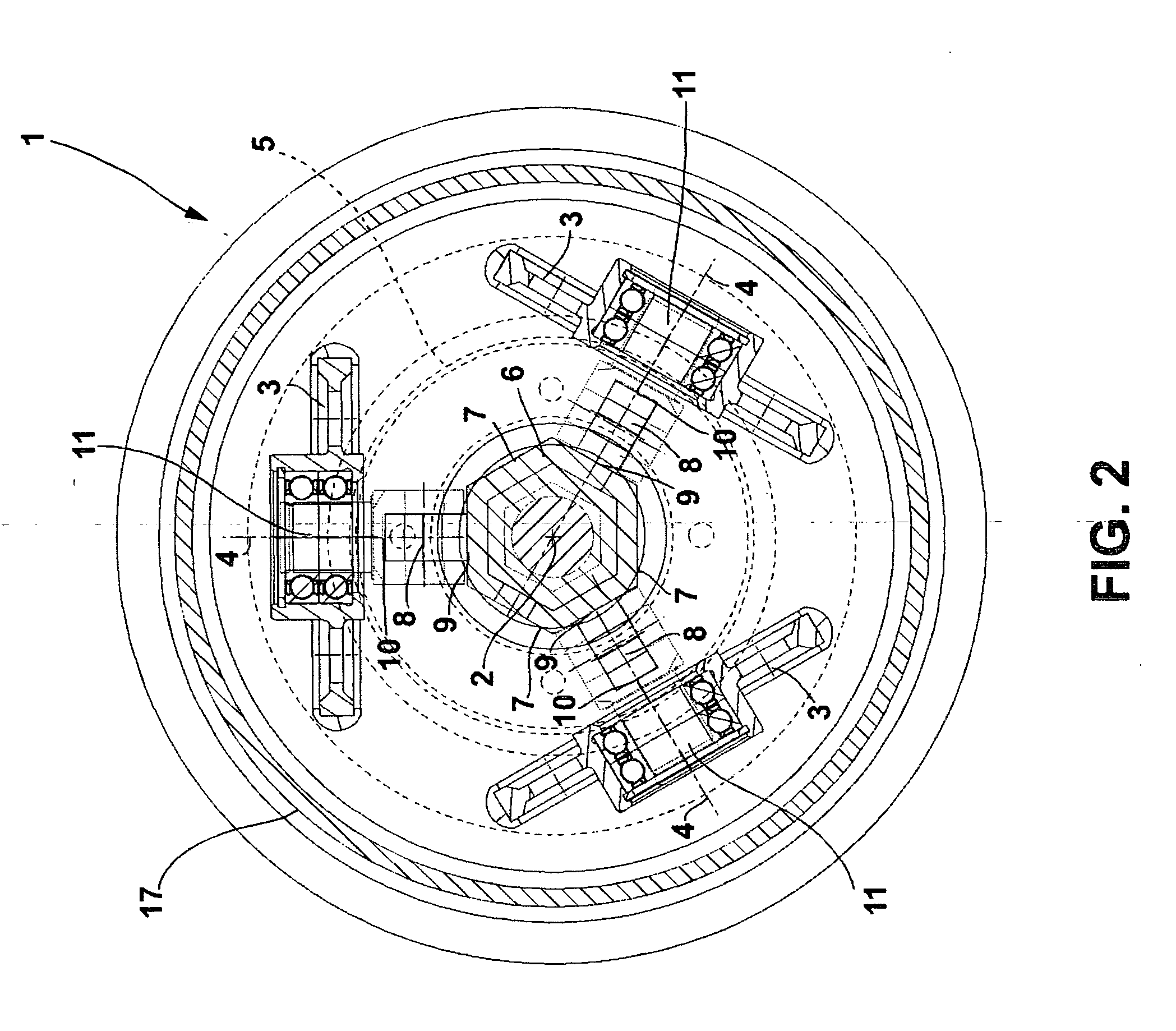 Continuously variable toroidal transmission with offset rollers