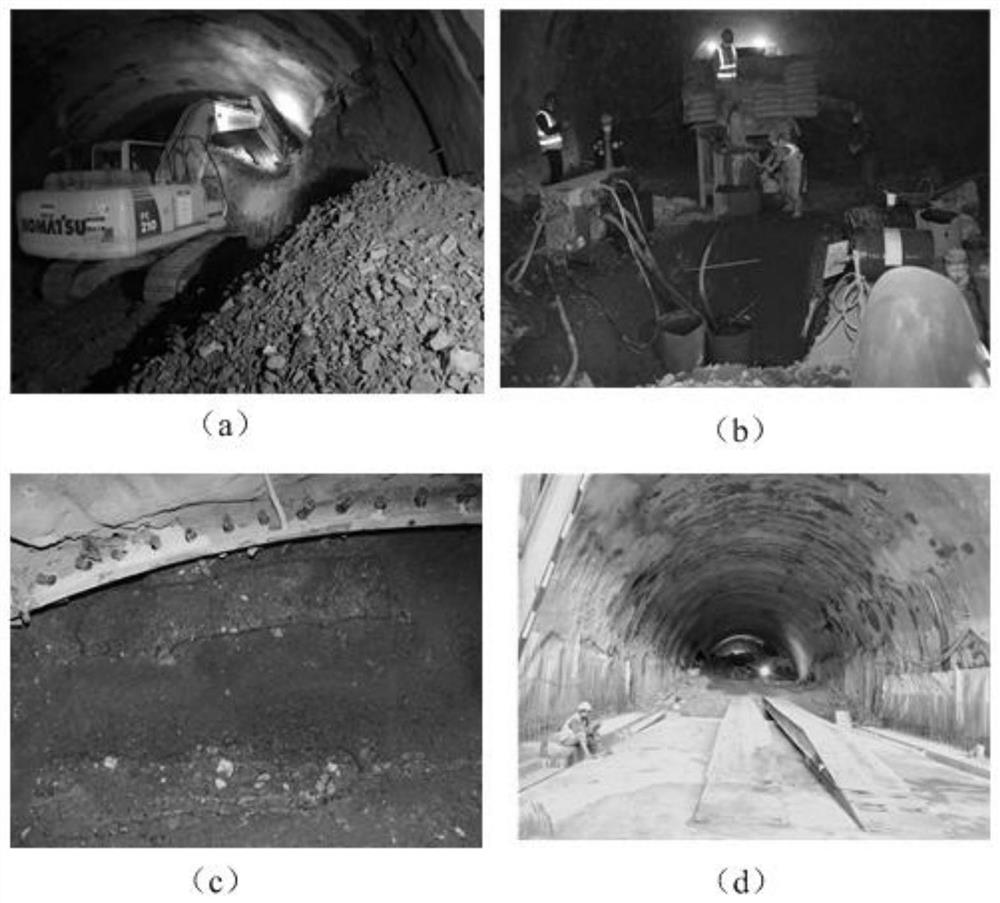 Controllable grouting material for advanced small pipe for water-rich accumulation body stratum tunnel and preparation method thereof