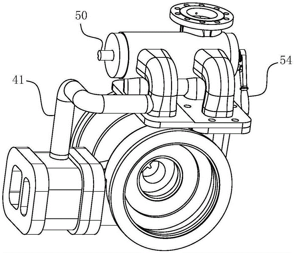 A series-parallel centrifugal pump