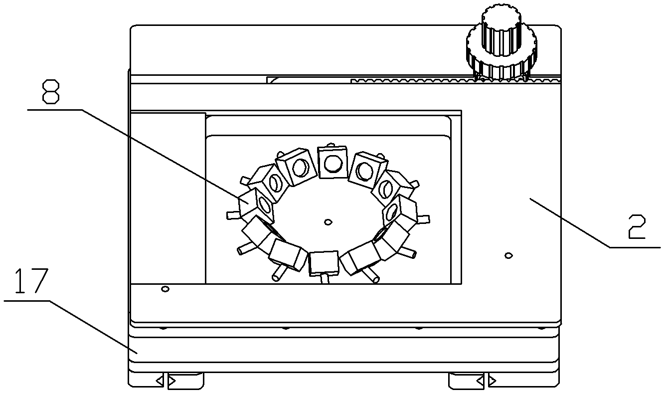 External diameter images measuring device for axial work pieces and measuring method thereof