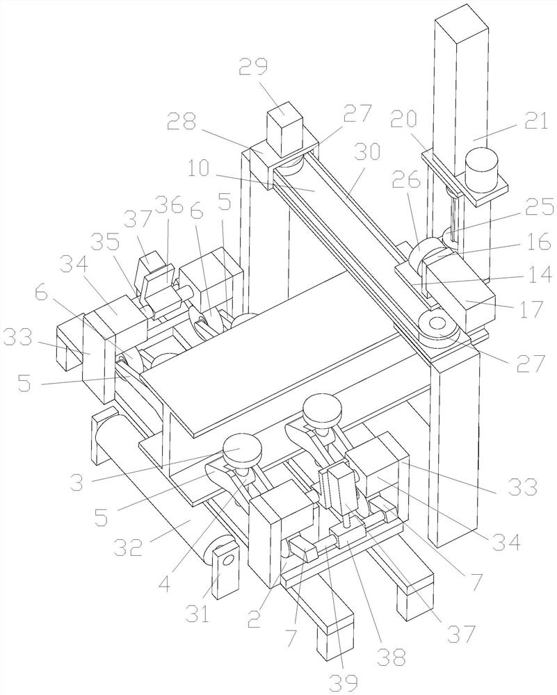 Profile steel punching device