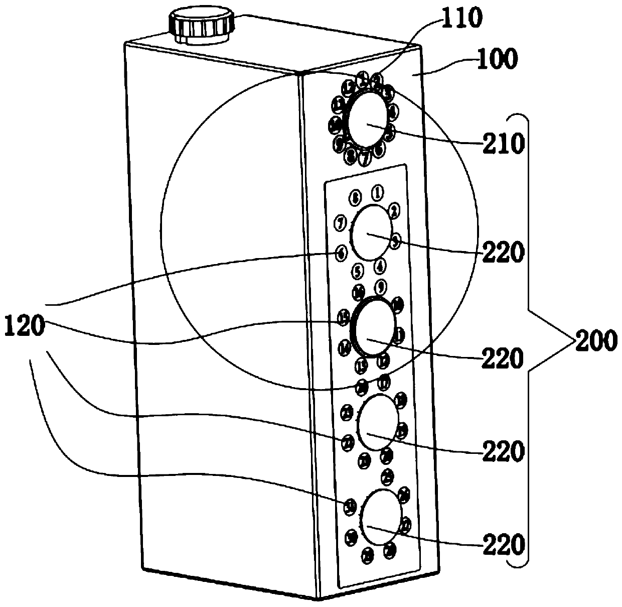 Beverage box capable of marking unsealing date