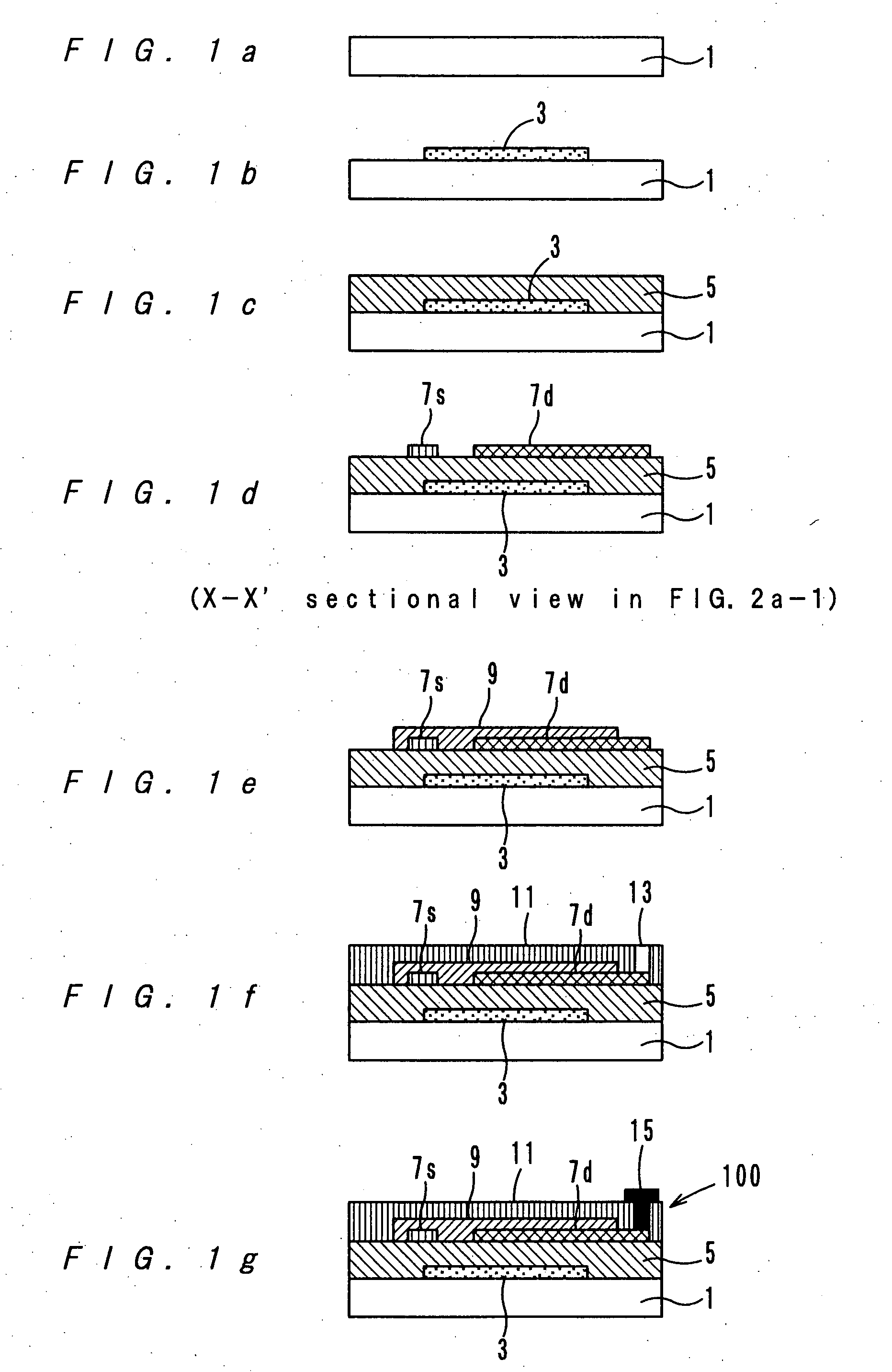 Method for producing an organic thin film transistor and an organic thin film transistor produced by the method