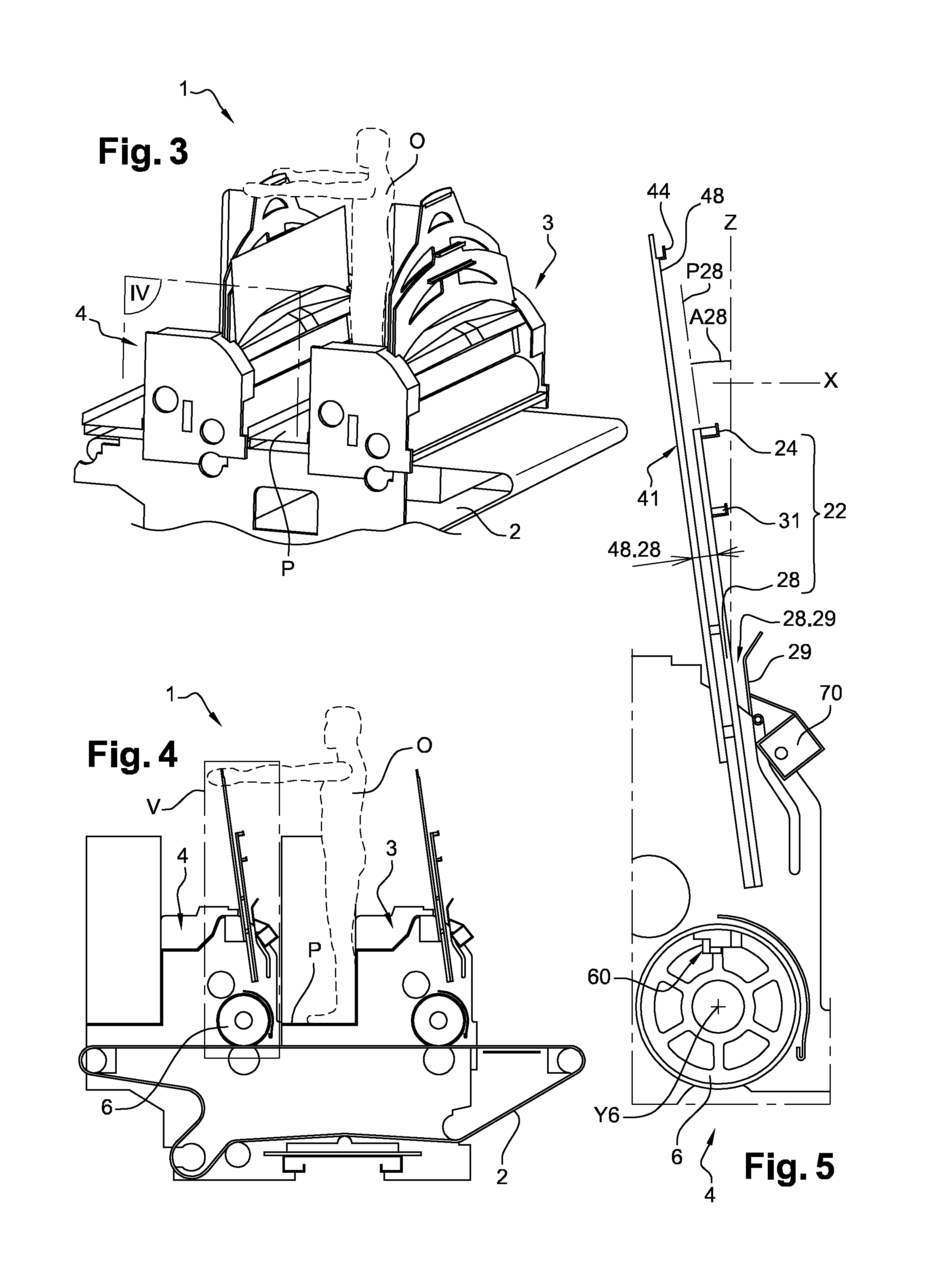 Printing unit for printing plate elements from printing plates and converting machine comprising such a printing unit