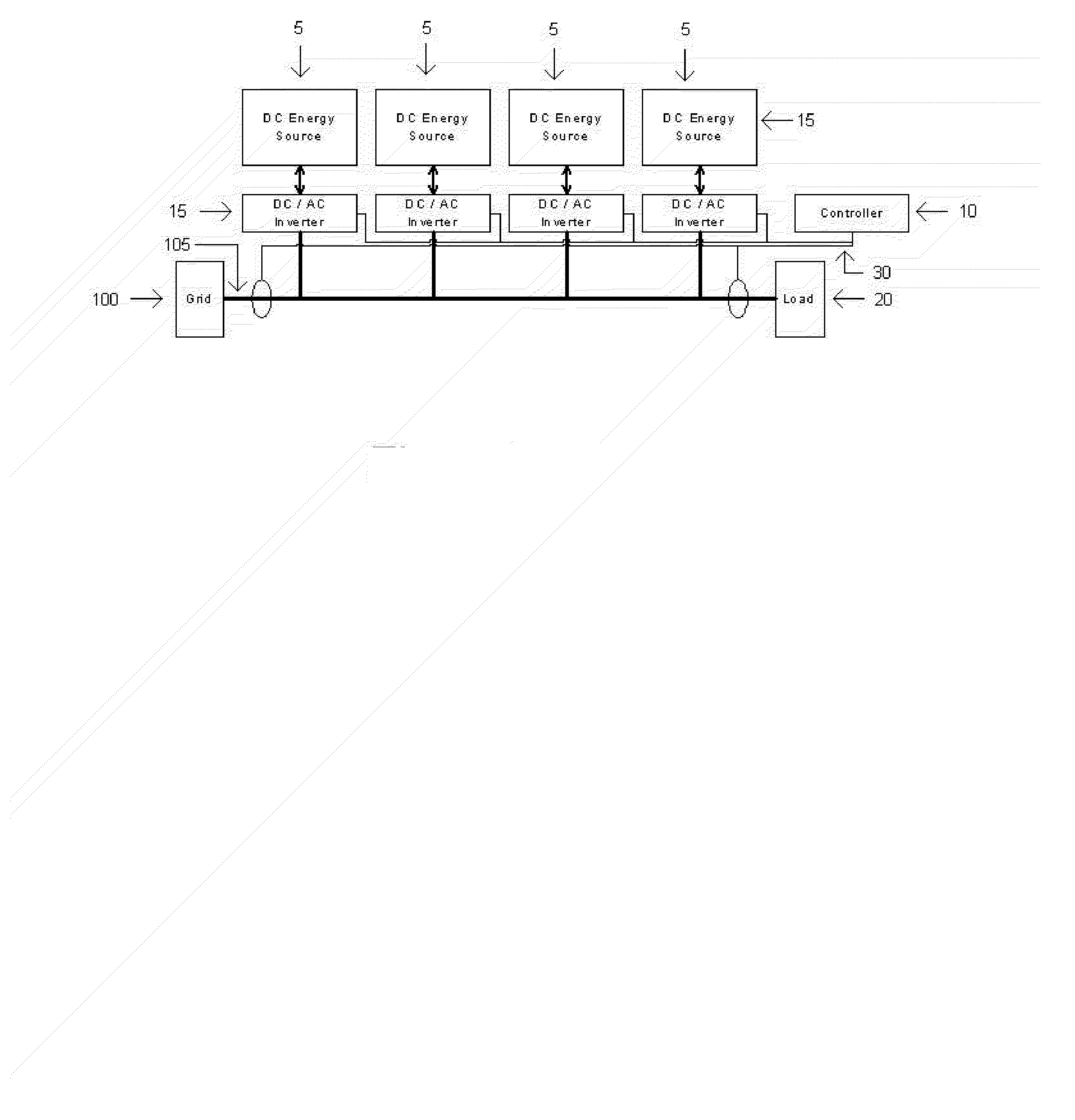 Battery and inverter configuration with increased efficiency