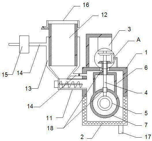 Molten reaction device for chemical fiber manufacturing