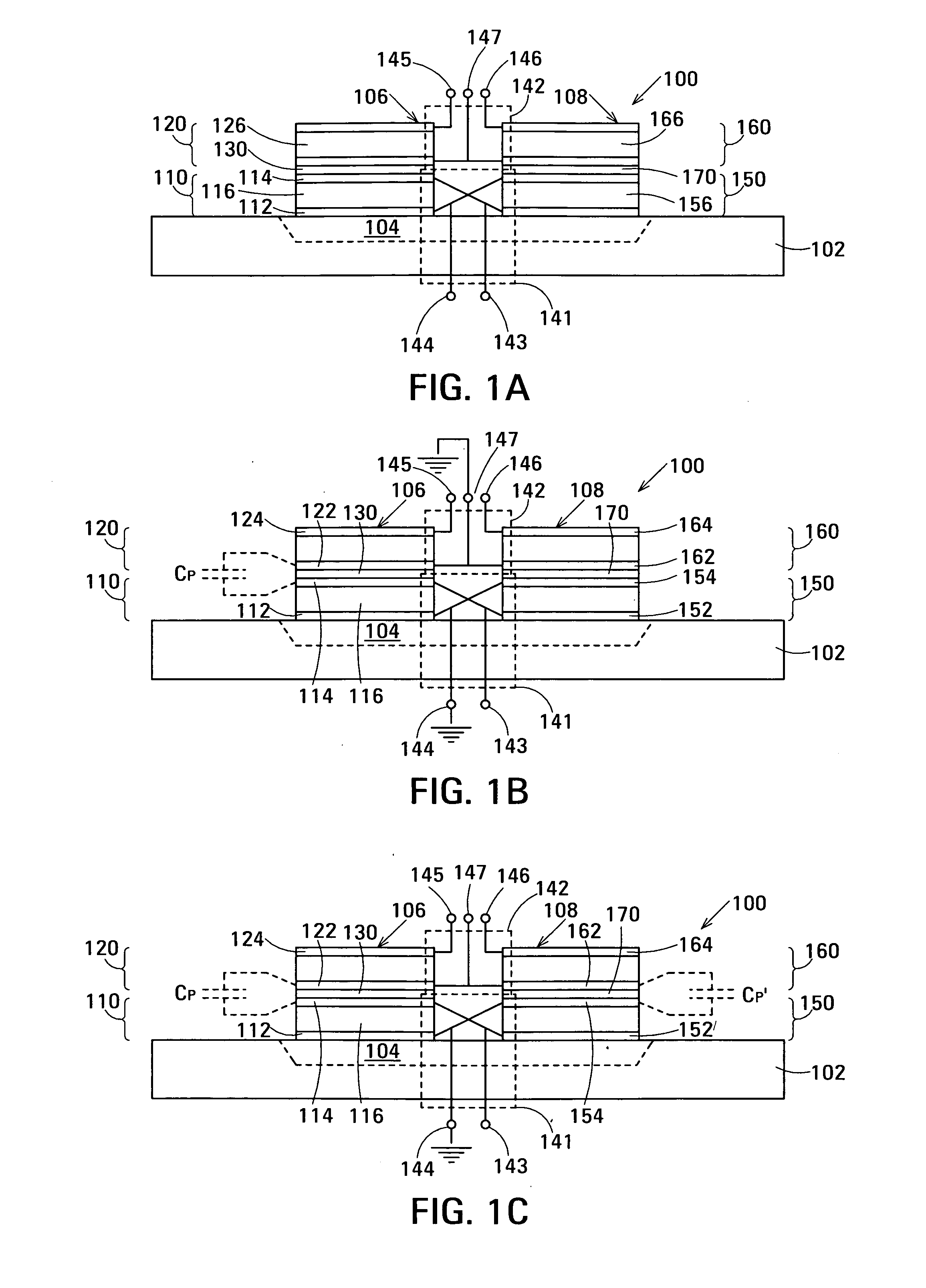 Film acoustically-coupled transformer with increased common mode rejection