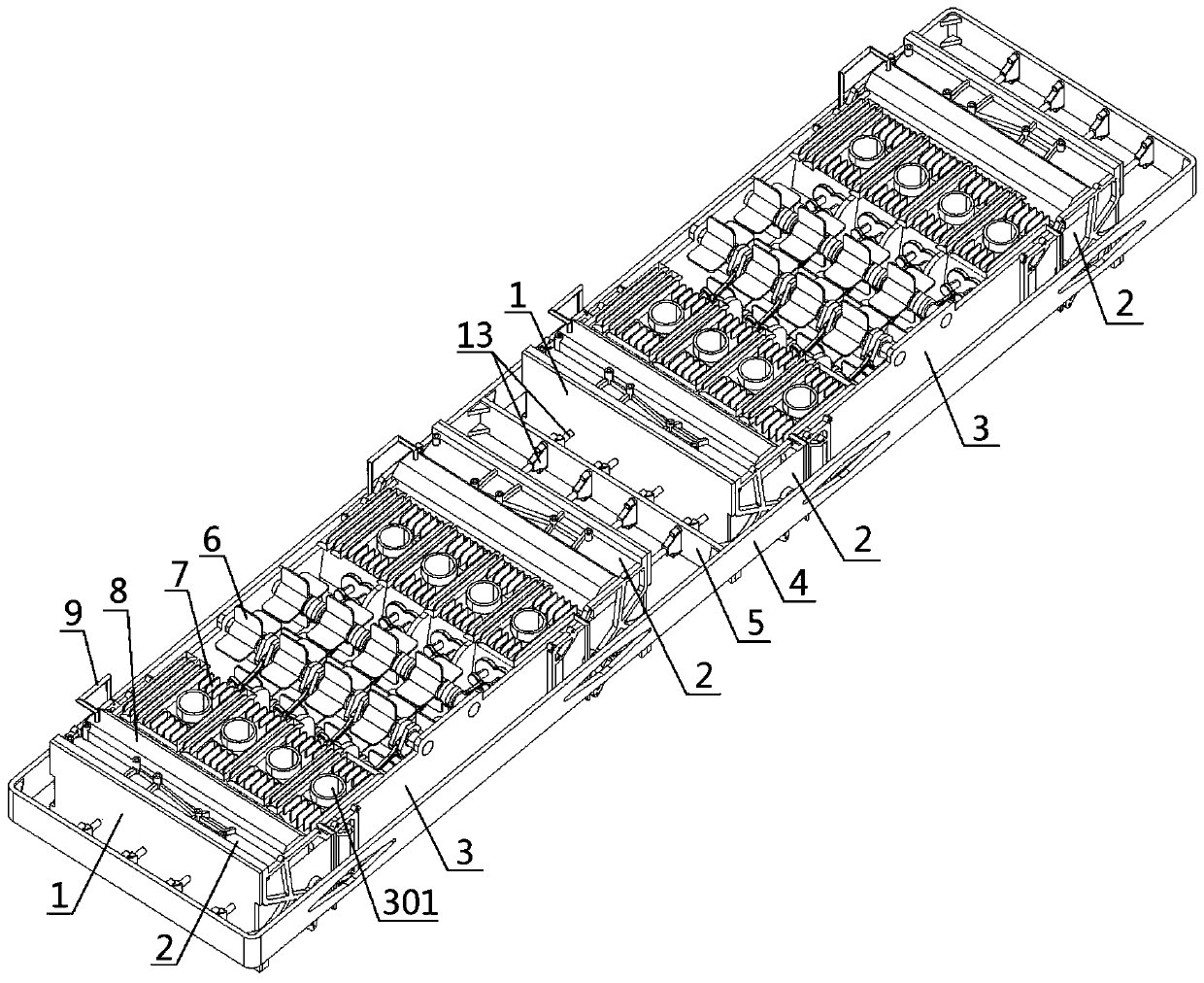 Opposite free piston engine with combustion chambers