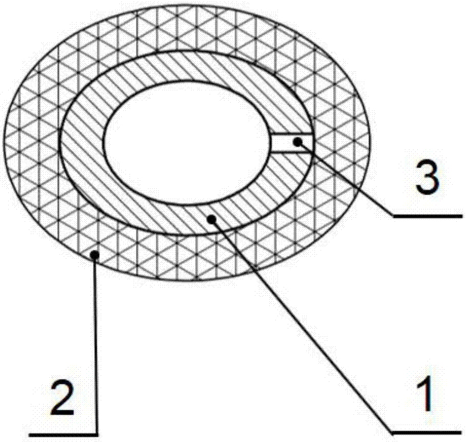 A hollow buffer structure for artificial prosthesis