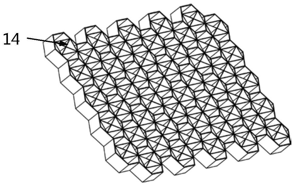 A multi-directional bearing honeycomb structure buffer energy-absorbing device
