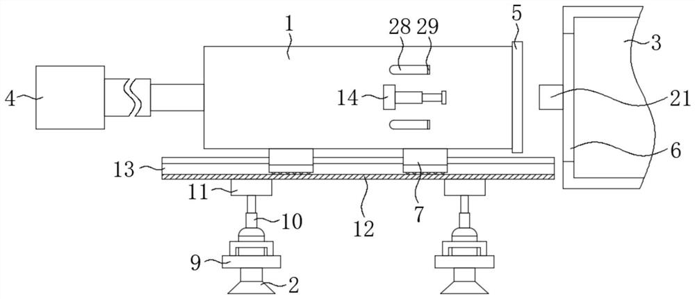 Contact type limiting device of coke pusher