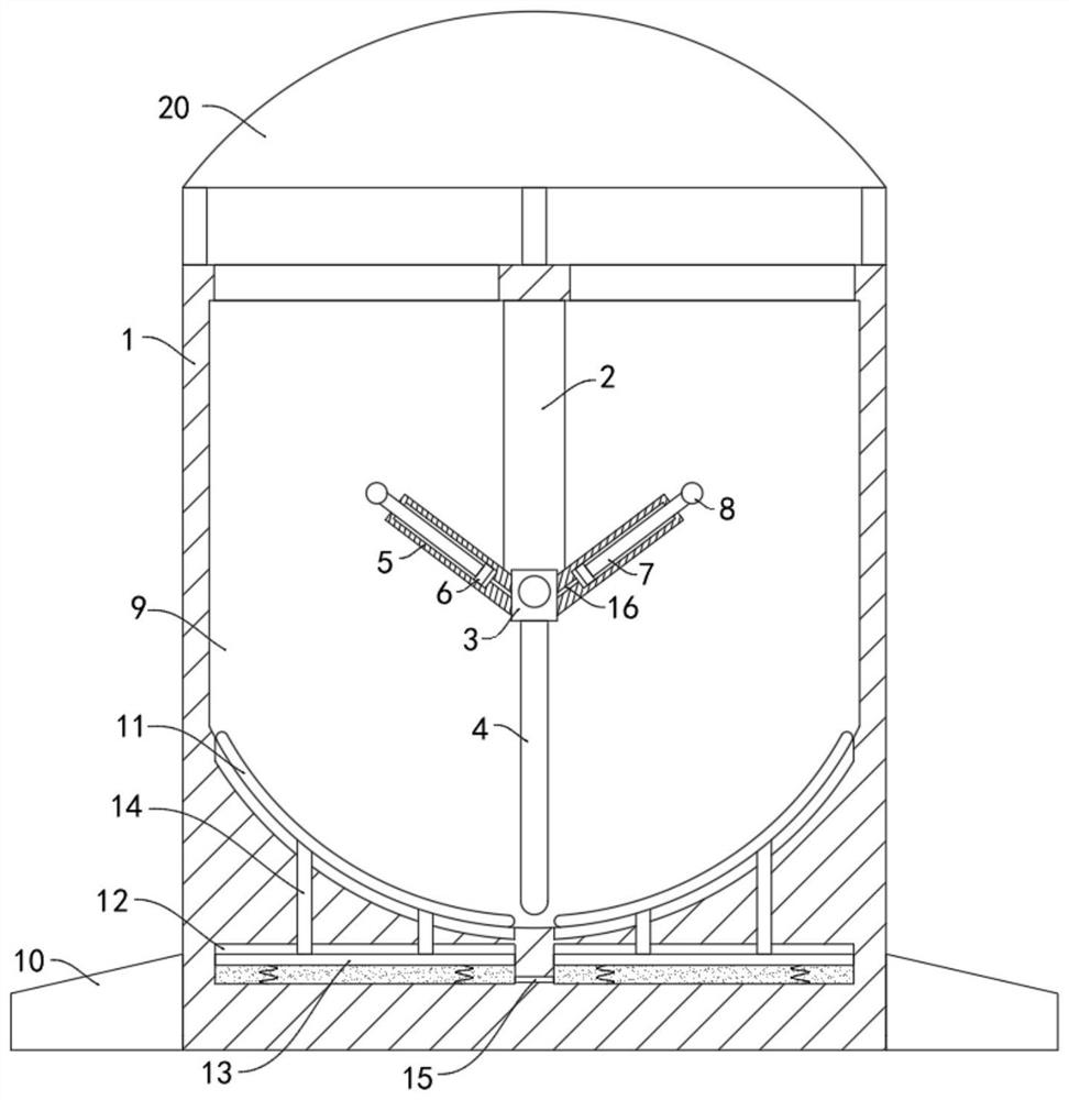 Municipal garbage can capable of automatically distributing space