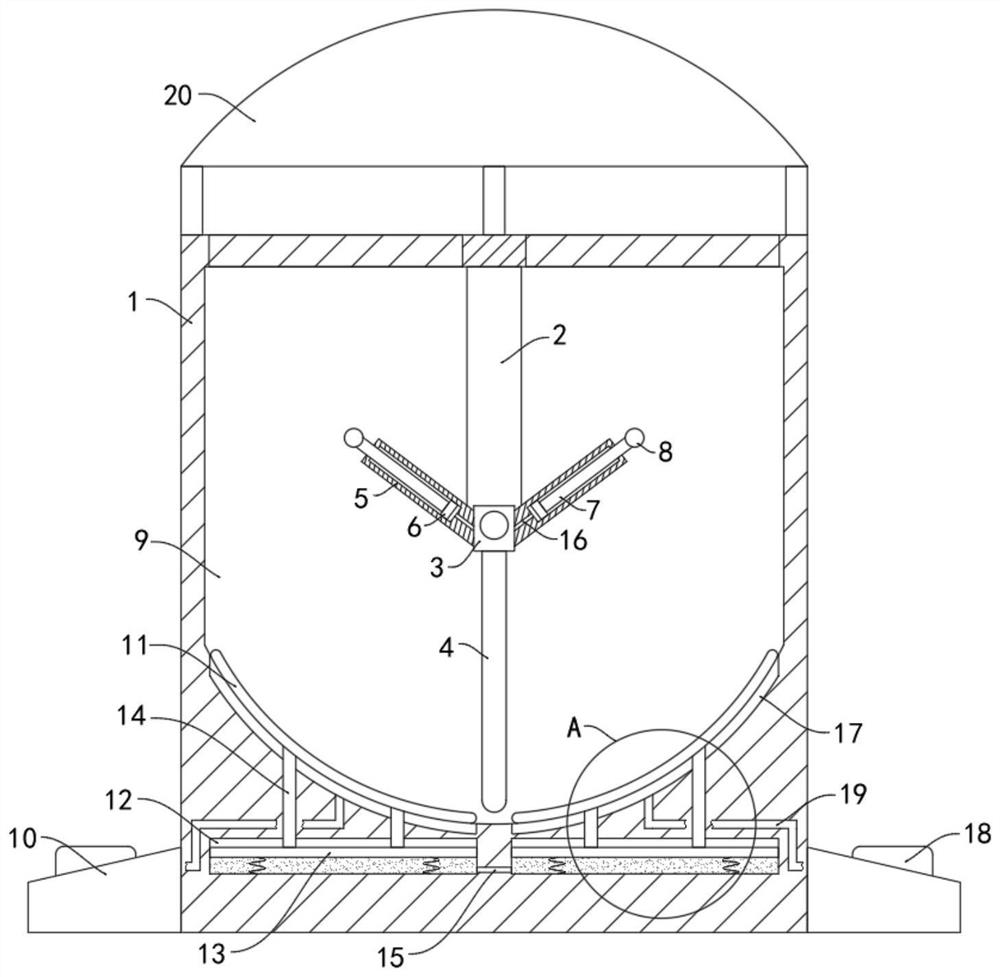 Municipal garbage can capable of automatically distributing space