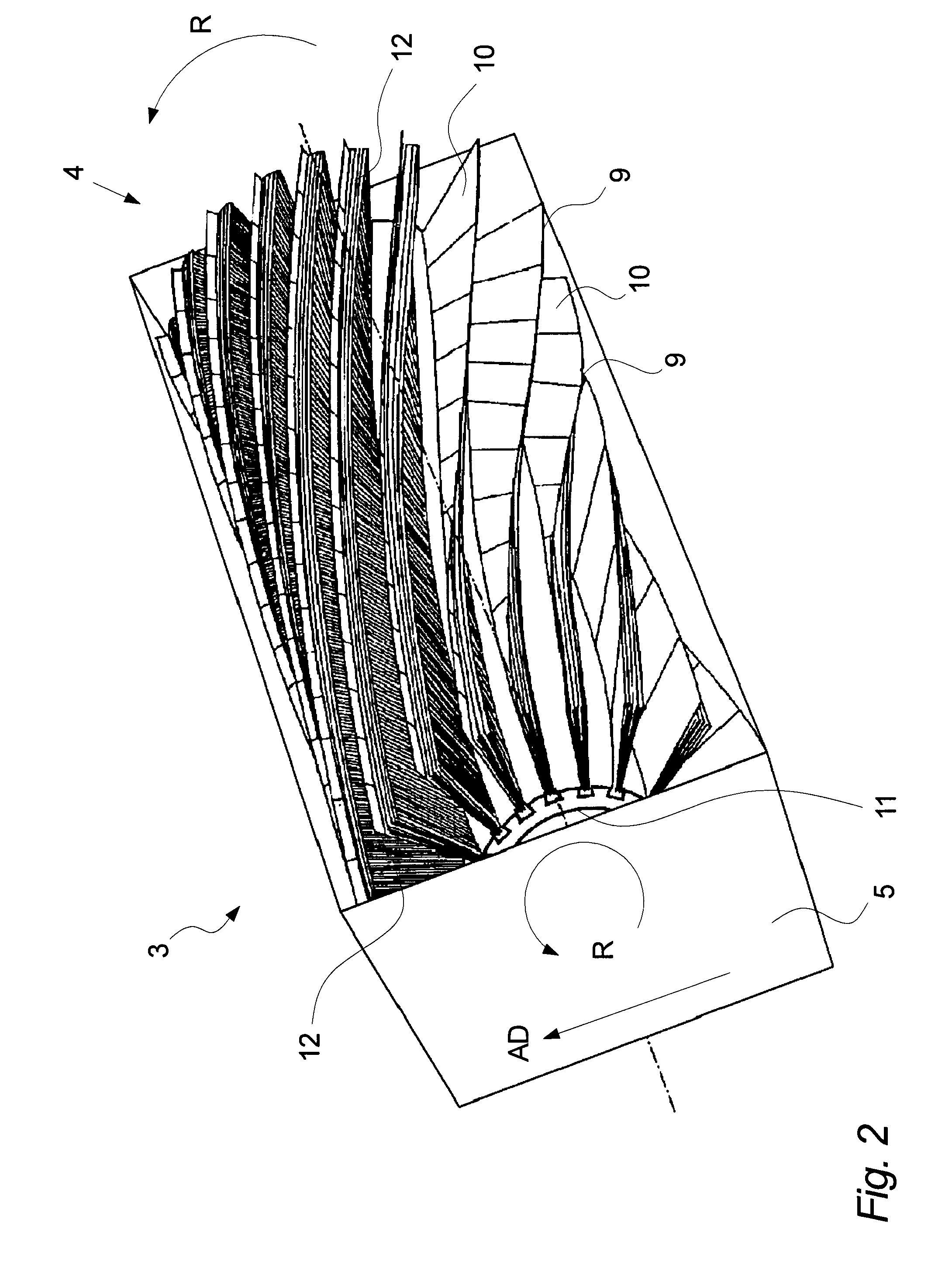 Abrading arrangement to abrade a surface of an item and method of use thereof