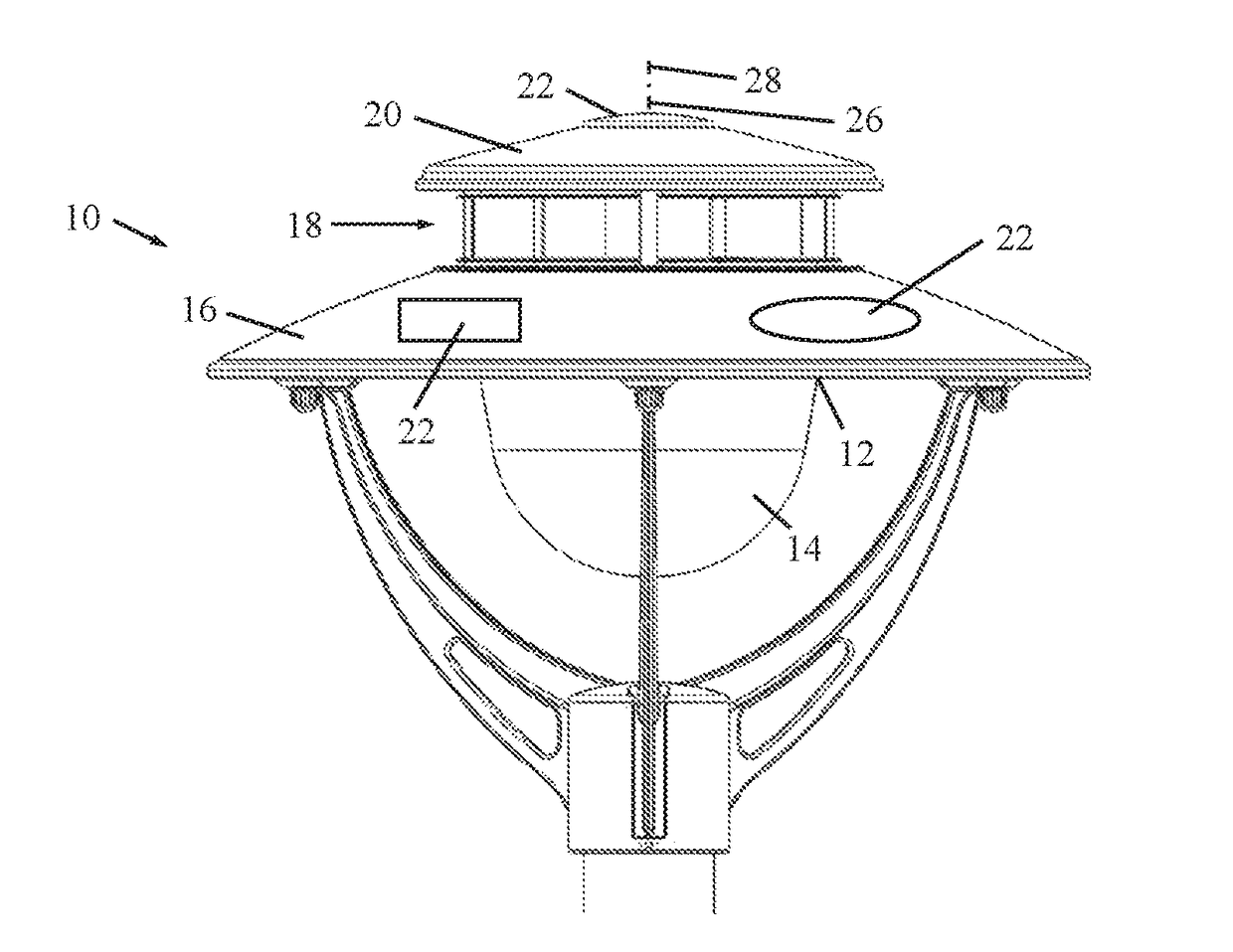 Solar light with wind turbine generator