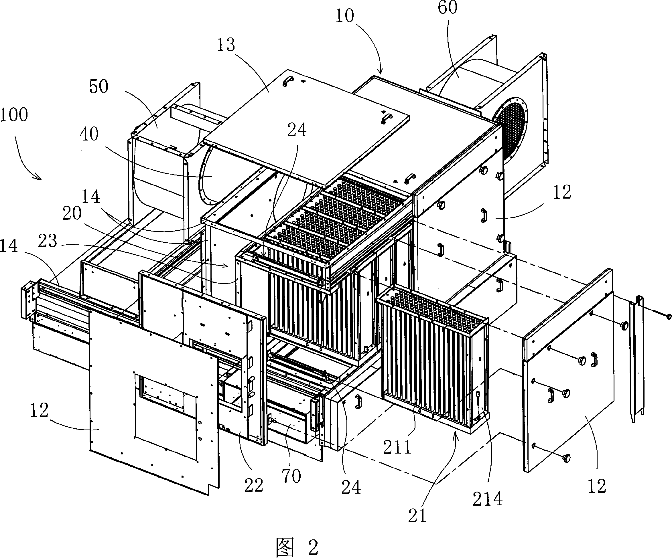 Waste gas heat reclaiming device and stenter setting machine possessing same