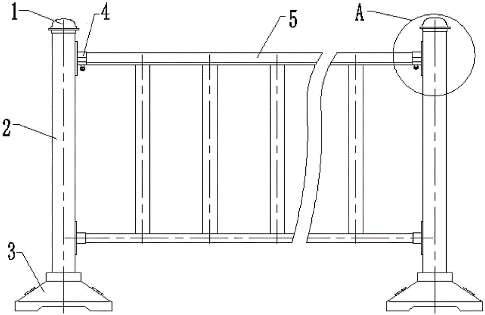 Installation method of road fence with self-locking structure