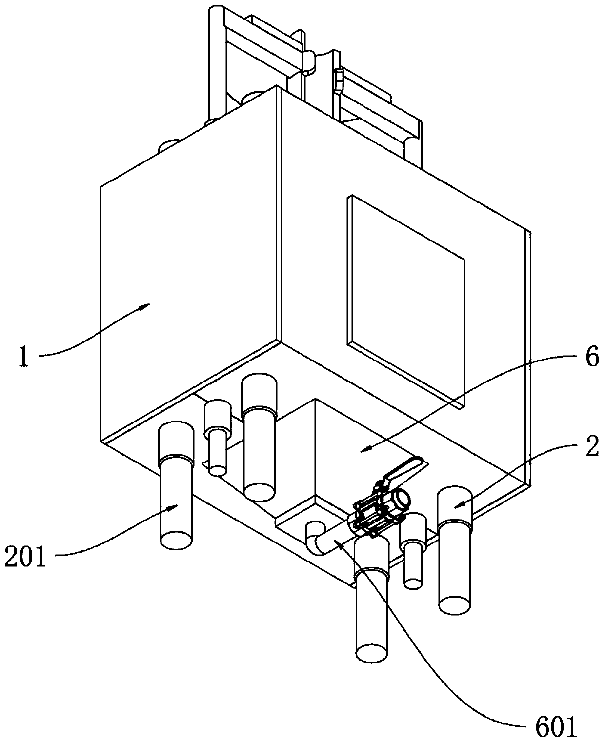 Brush dirt cleaning mechanism suitable for art design drawing