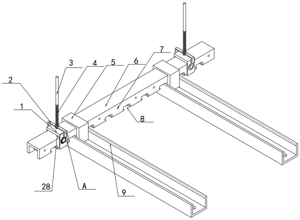 Keel mounting structure of fabricated integrated ceiling