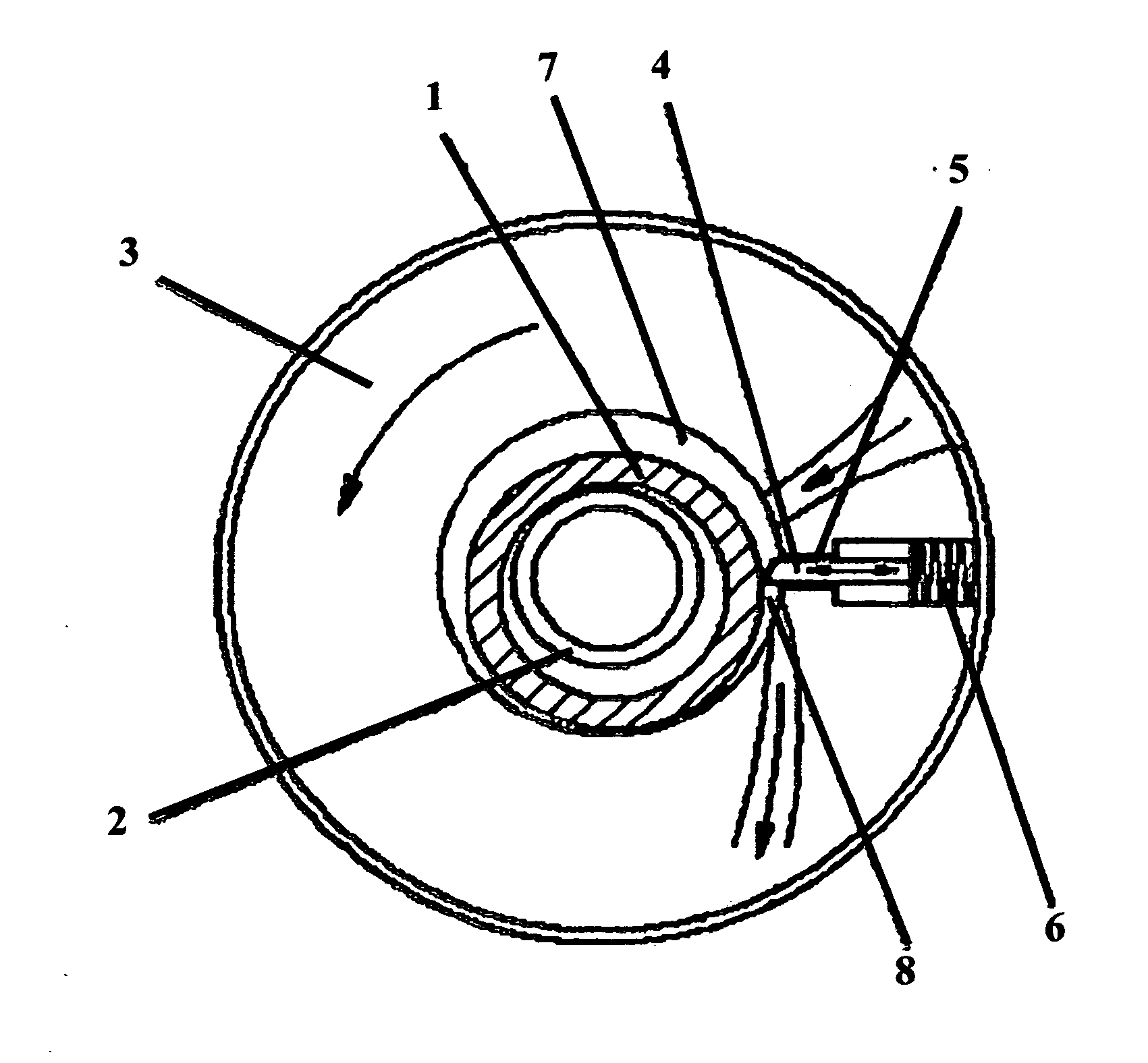 Rotary compressor with an installed circulation control unit