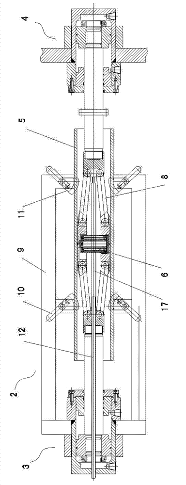 Overall composite mechanical spiral type bulging device for car drive axle