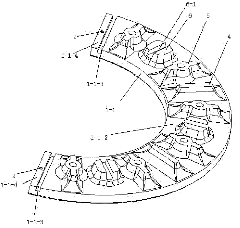 Split-type train brake disc