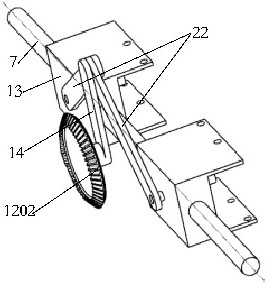 A low back health device comprising a bevel gear and a swing guide rod mechanism