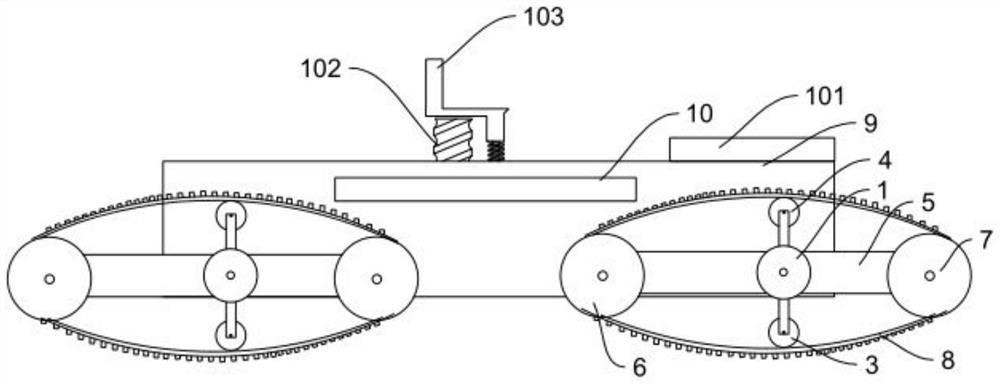 Transmission device and equipment for road and bridge exploration