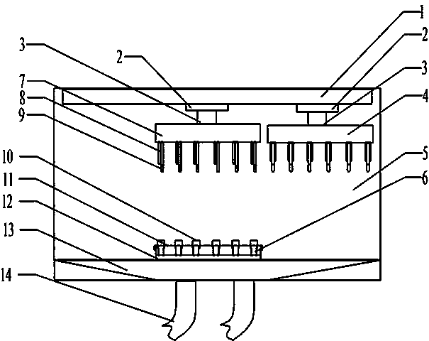 A plate washer equipped with double cleaning heads