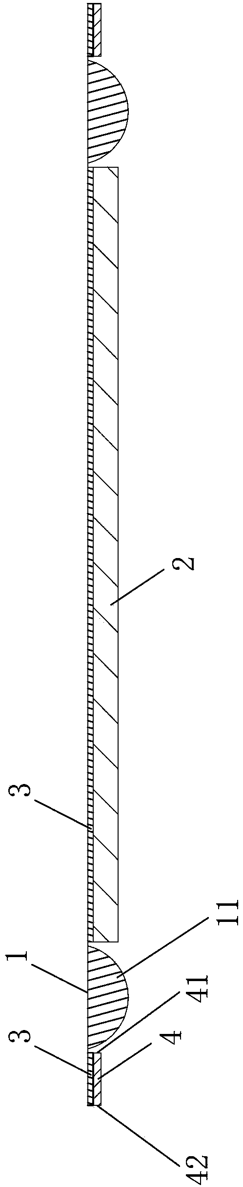 Composite sound film structure and composite technology thereof