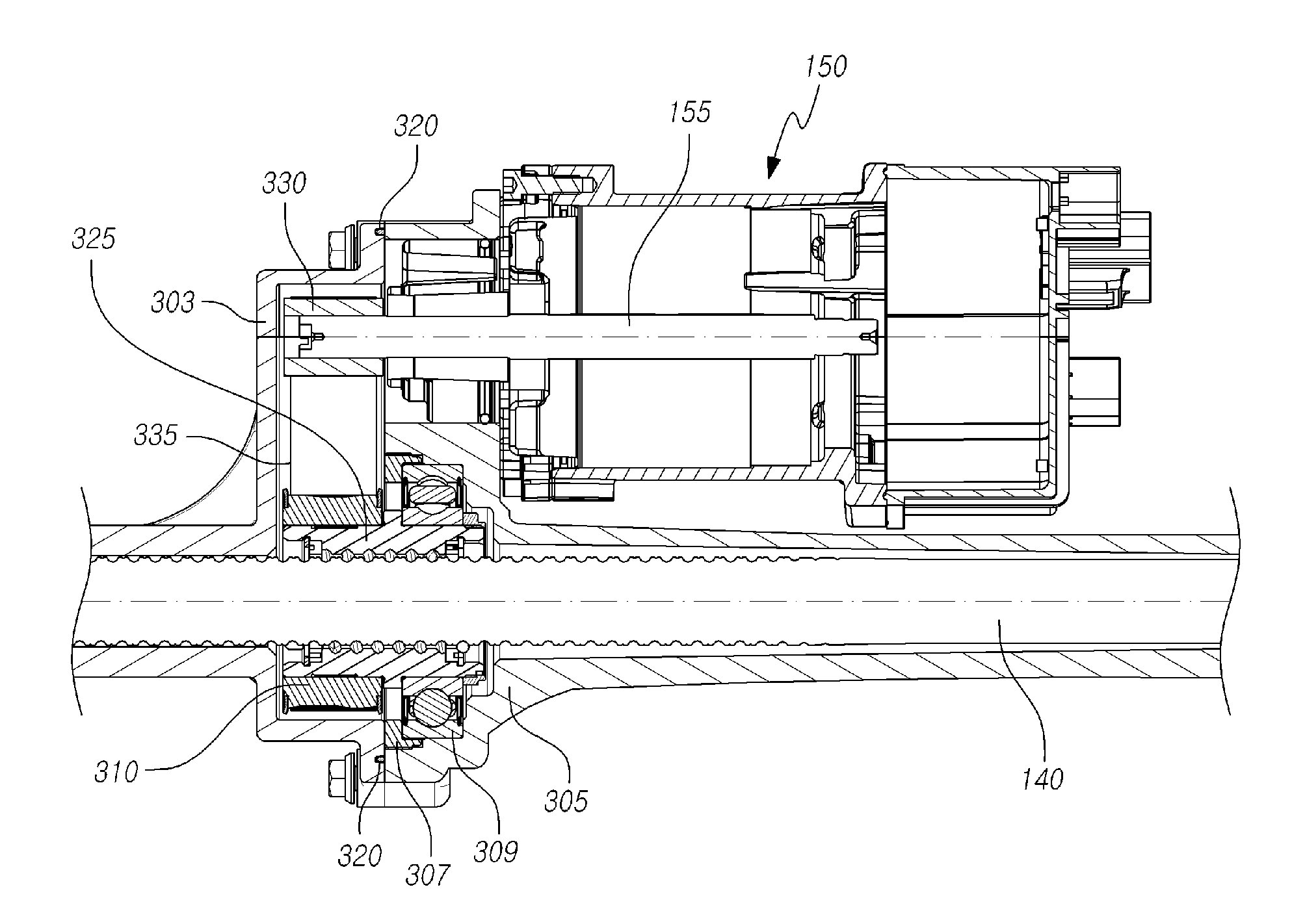 Rack driving-type power assisted steering apparatus