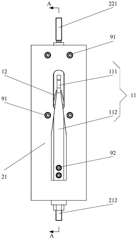 Testing tool, testing device and testing method for locking force of buckle