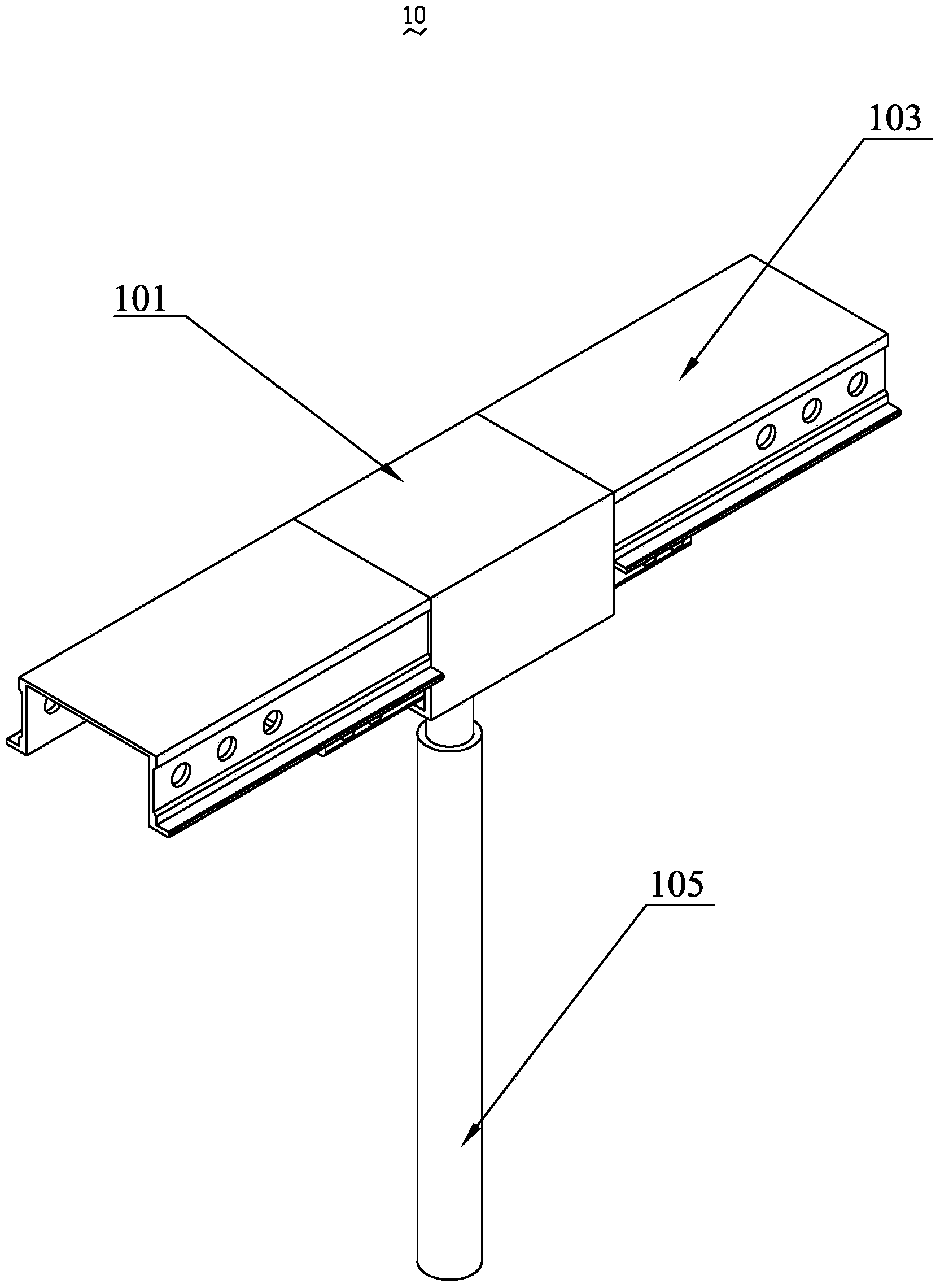 Building formwork assembly method and used aluminium formwork connector