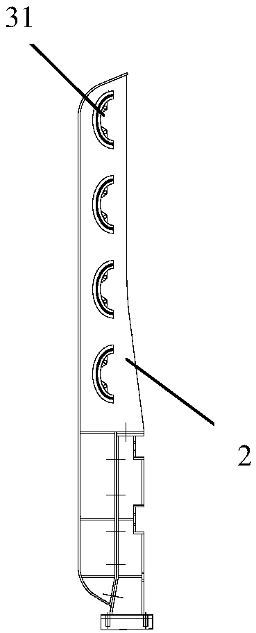 A foldable wind barrier structure