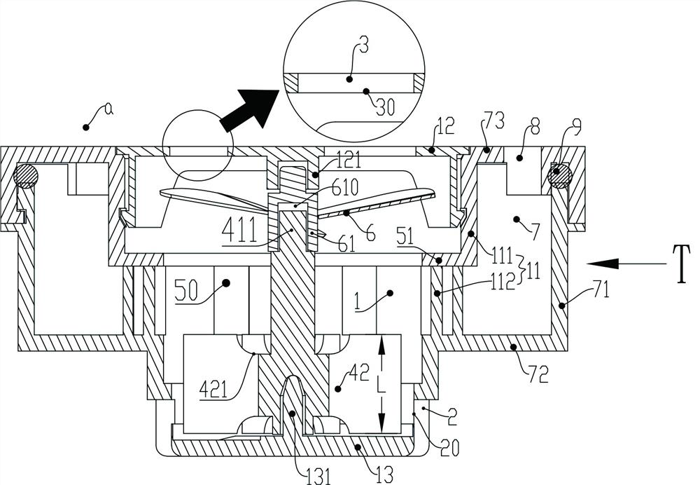 Bubble blasting device for cooking equipment, and cooking equipment