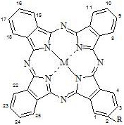 Pericyclic monosubstituted amphiphilic phthalocyanine photosensitizer and its preparation and application