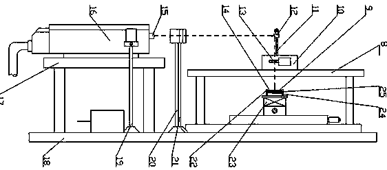 Method and device for detecting loading process and attenuation law of laser shock wave